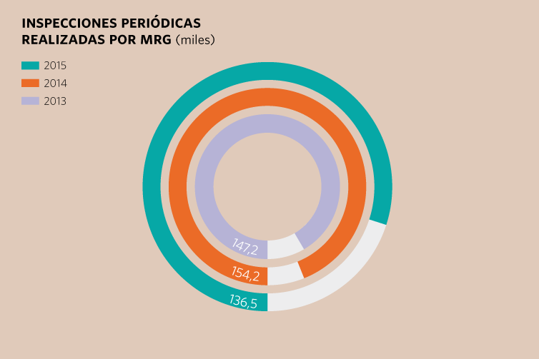 Inspecciones periódicas realizadas por MRG